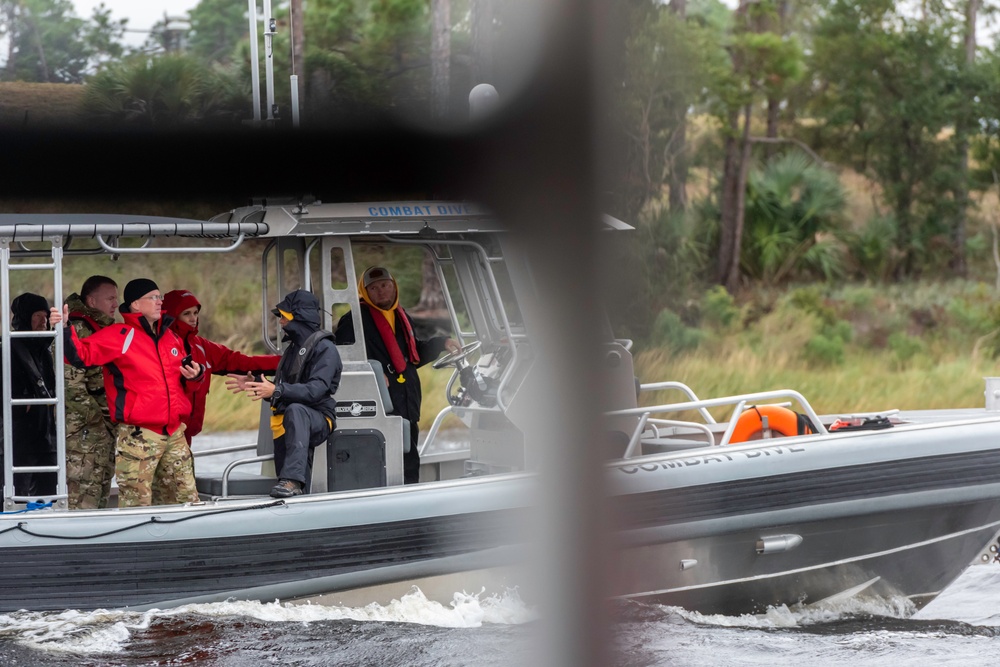 Major General Michele Edmondson visits Naval Support Activity Panama City, Nov. 5.