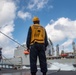 USS Higgins replenishment at sea