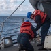 USS Higgins man overboard drill