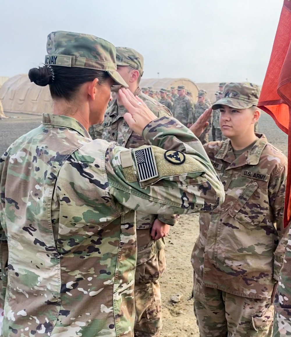 Sgt. Caleigh Lyons's Promotion