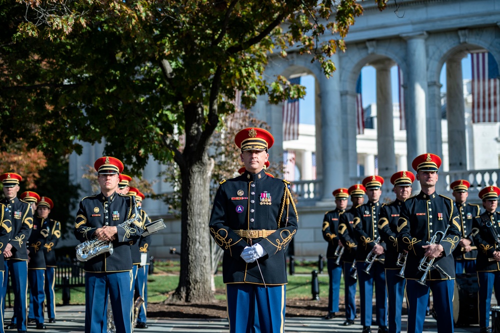 A Special Military Funeral is Held for the Late Gen. (ret.) Colin Powell at Arlington National Cemetery