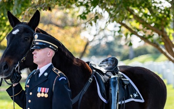 A Special Military Funeral is Held for the Late Gen. (ret.) Colin Powell at Arlington National Cemetery