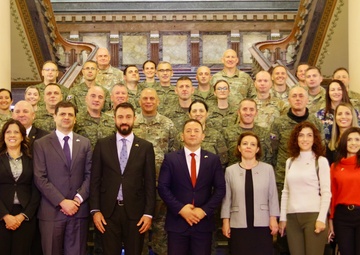 Iowa and Kosovo delegates meet at the Capital