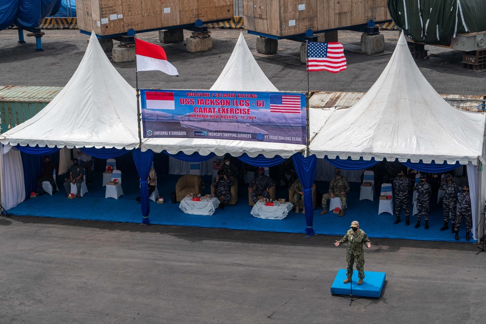 USS Jackson (LCS 6) Arrives In Indonesia