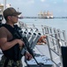 USS Jackson (LCS 6) Sailor Stands Watch