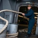 Nimitz Sailor Whips Line Off Bitts