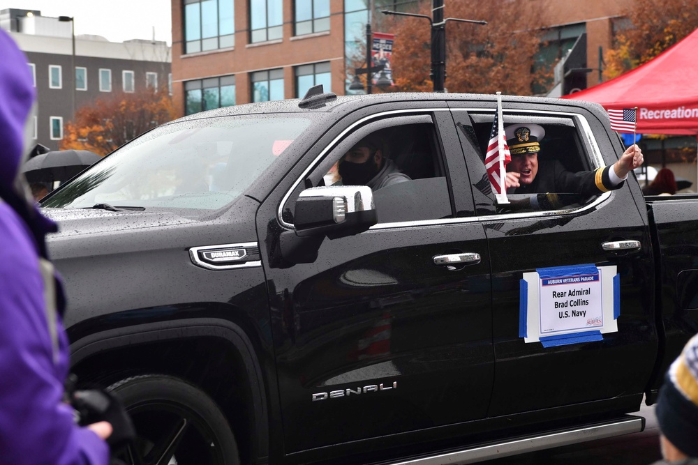 Naval Base Kitsap and Navy Region Northwest Sailors March in Auburn Veterans Day Parade