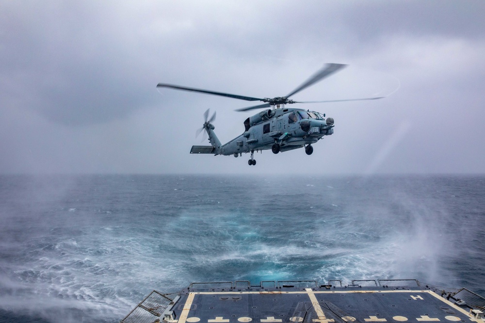 USS Dewey Conducts Flight Ops with HSM-51