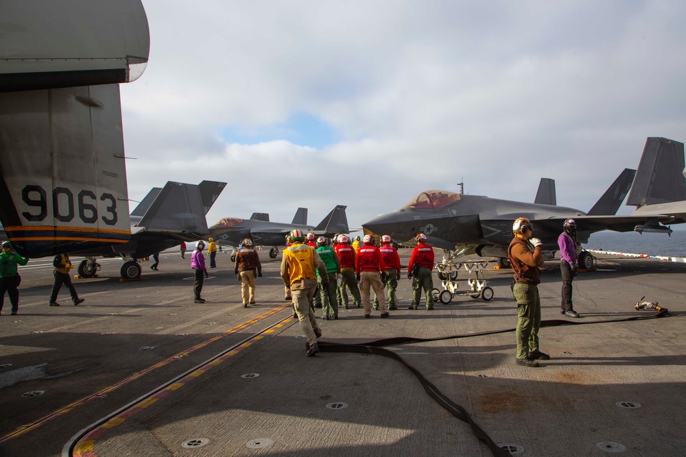 F-35C on deck