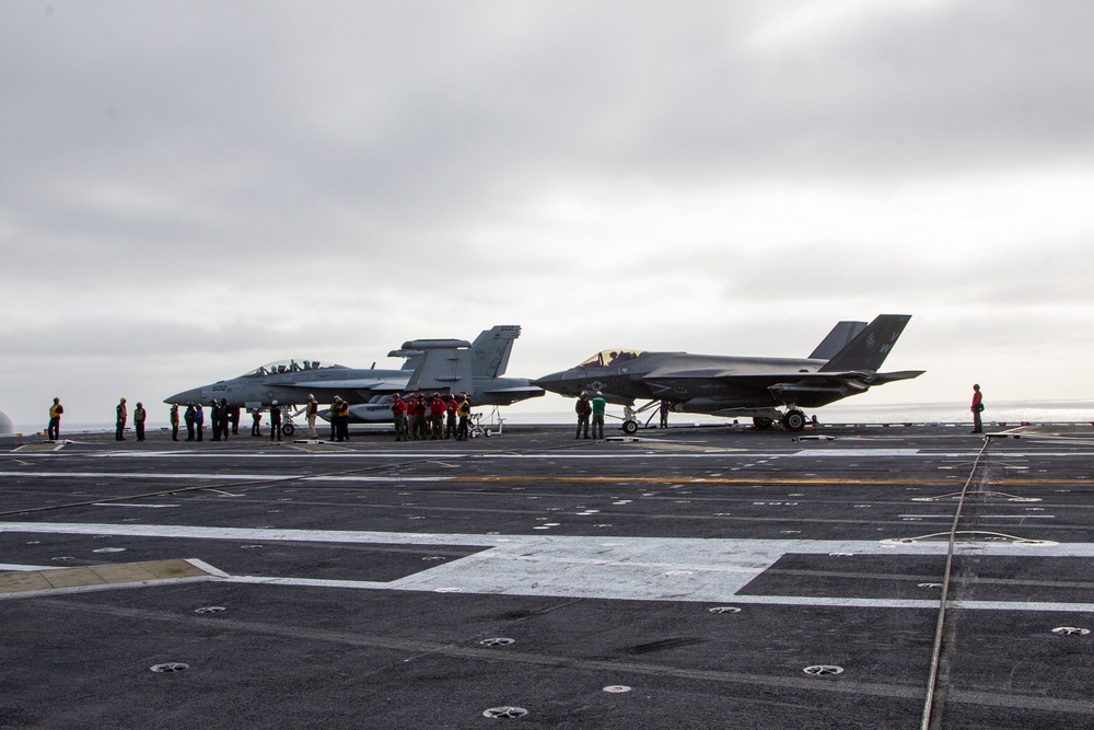 F-35C on deck