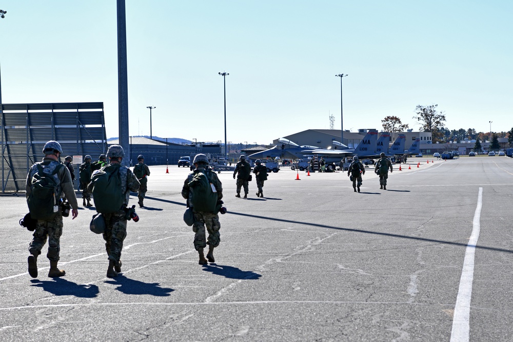 104th Fighter Wing conducts midpoint inspection readiness exercise, gauges abilities