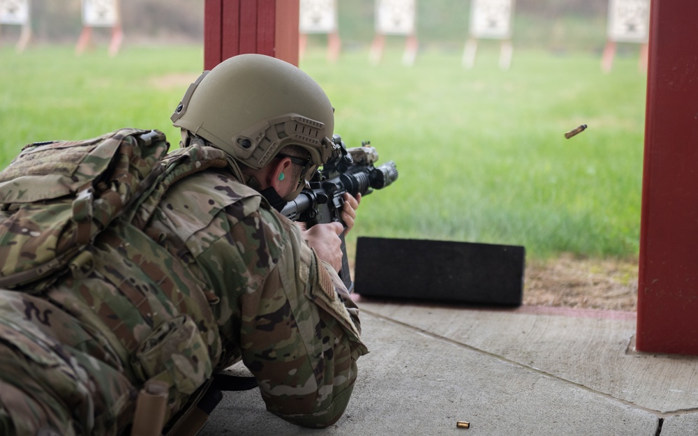 Security Forces Runs New Fire Proficiency Course