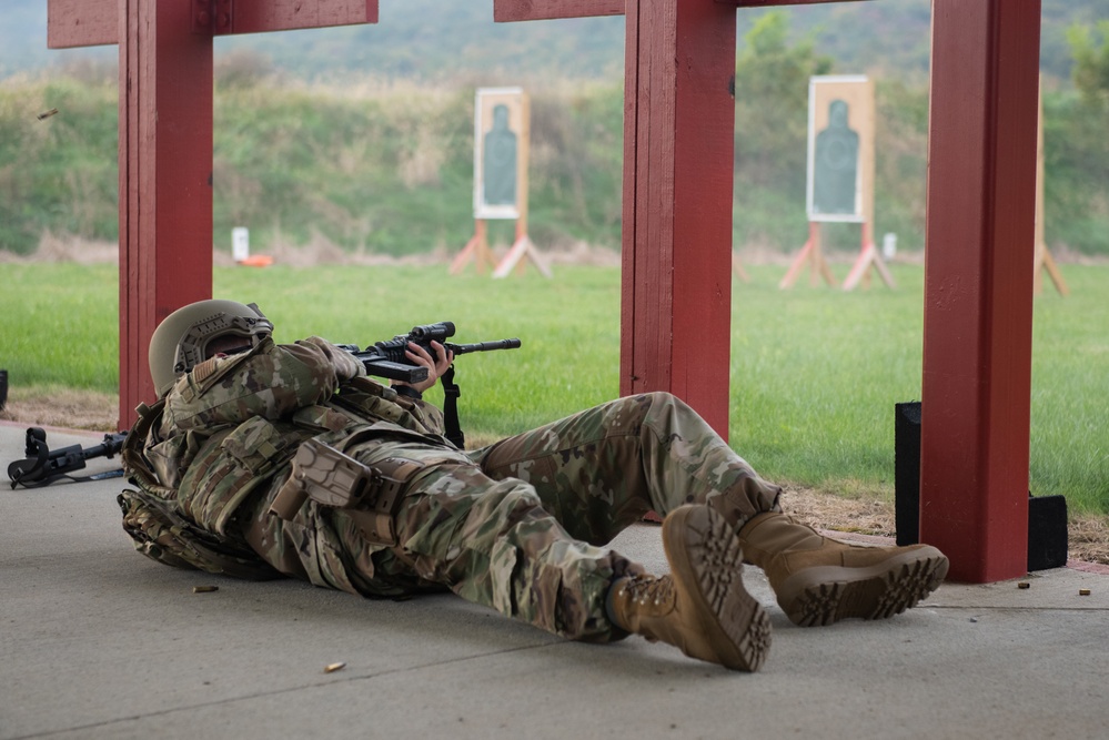 Security Forces Runs New Fire Proficiency Course