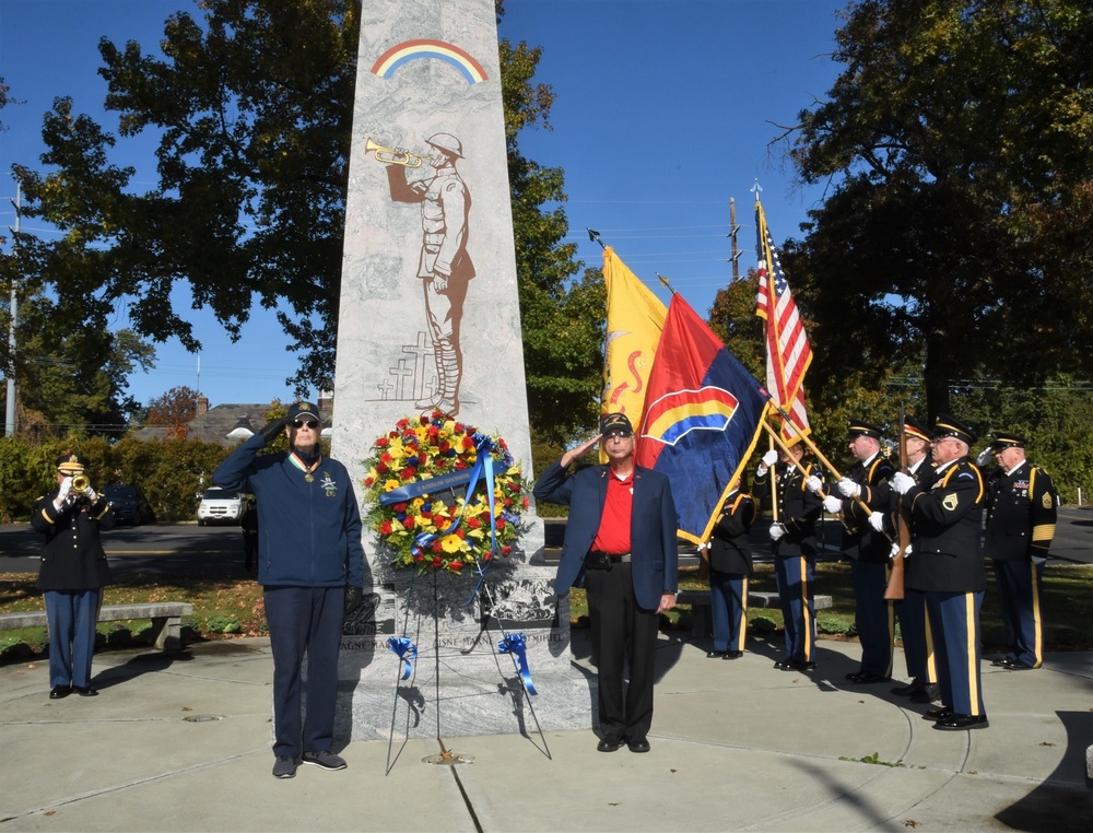42nd Infantry &quot;Rainbow&quot; Division WWI Veterans Days Wreath Memorial Service