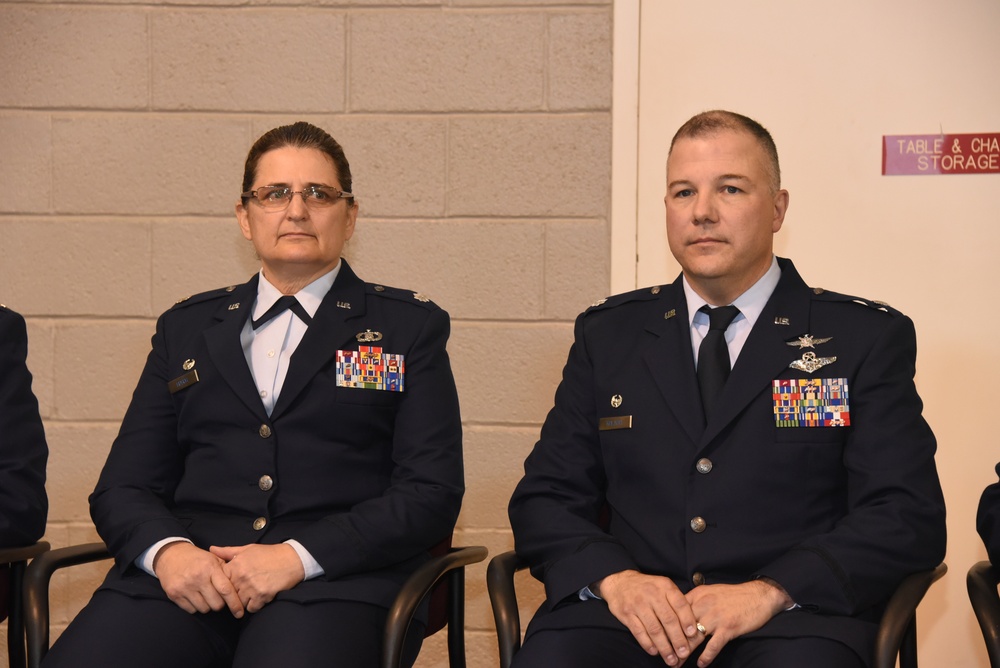 Hosch and Kolacia at change of command