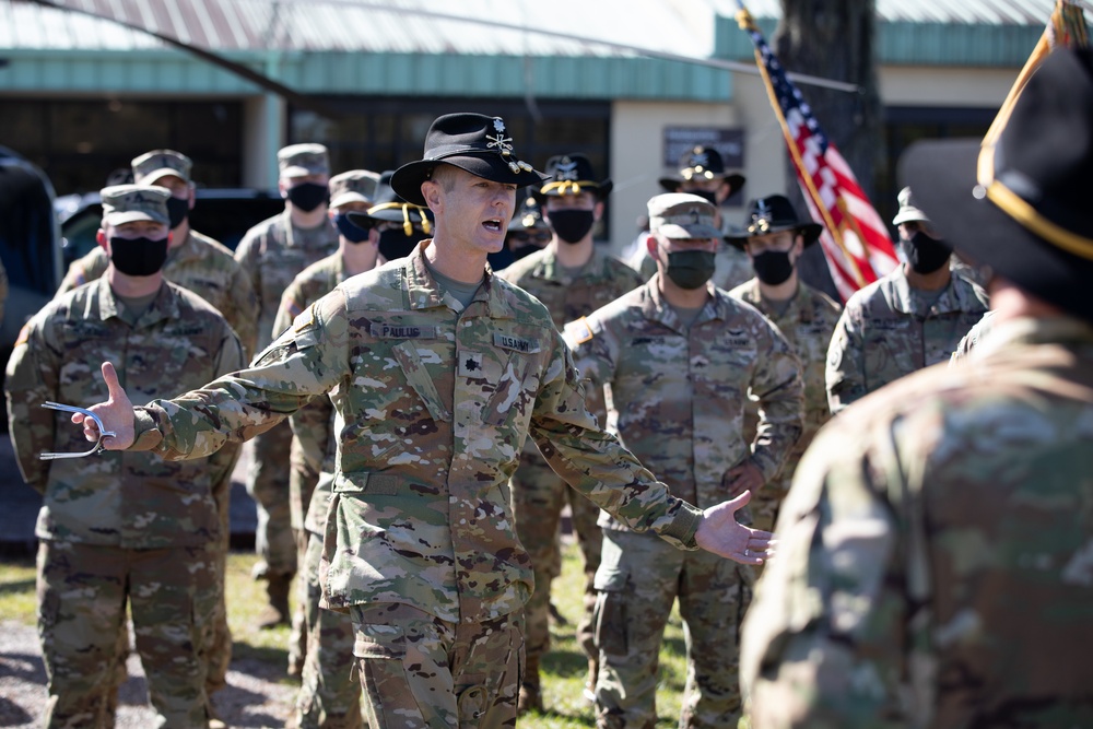 3rd Combat Aviation Brigade Soldiers receive their Order of the Silver Spurs.