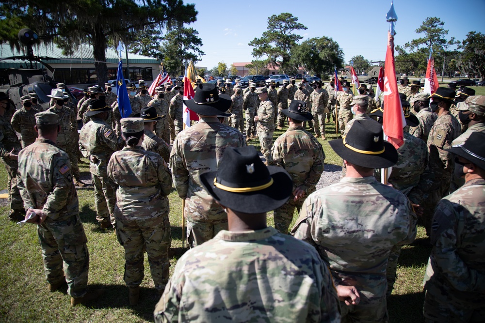 3rd Combat Aviation Brigade Soldiers receive their Order of the Silver Spurs.