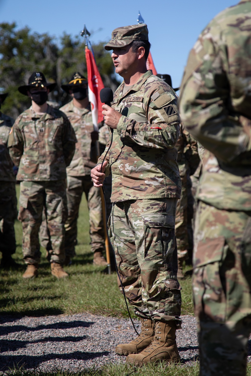 3rd Combat Aviation Brigade Soldiers receive their Order of the Silver Spurs.