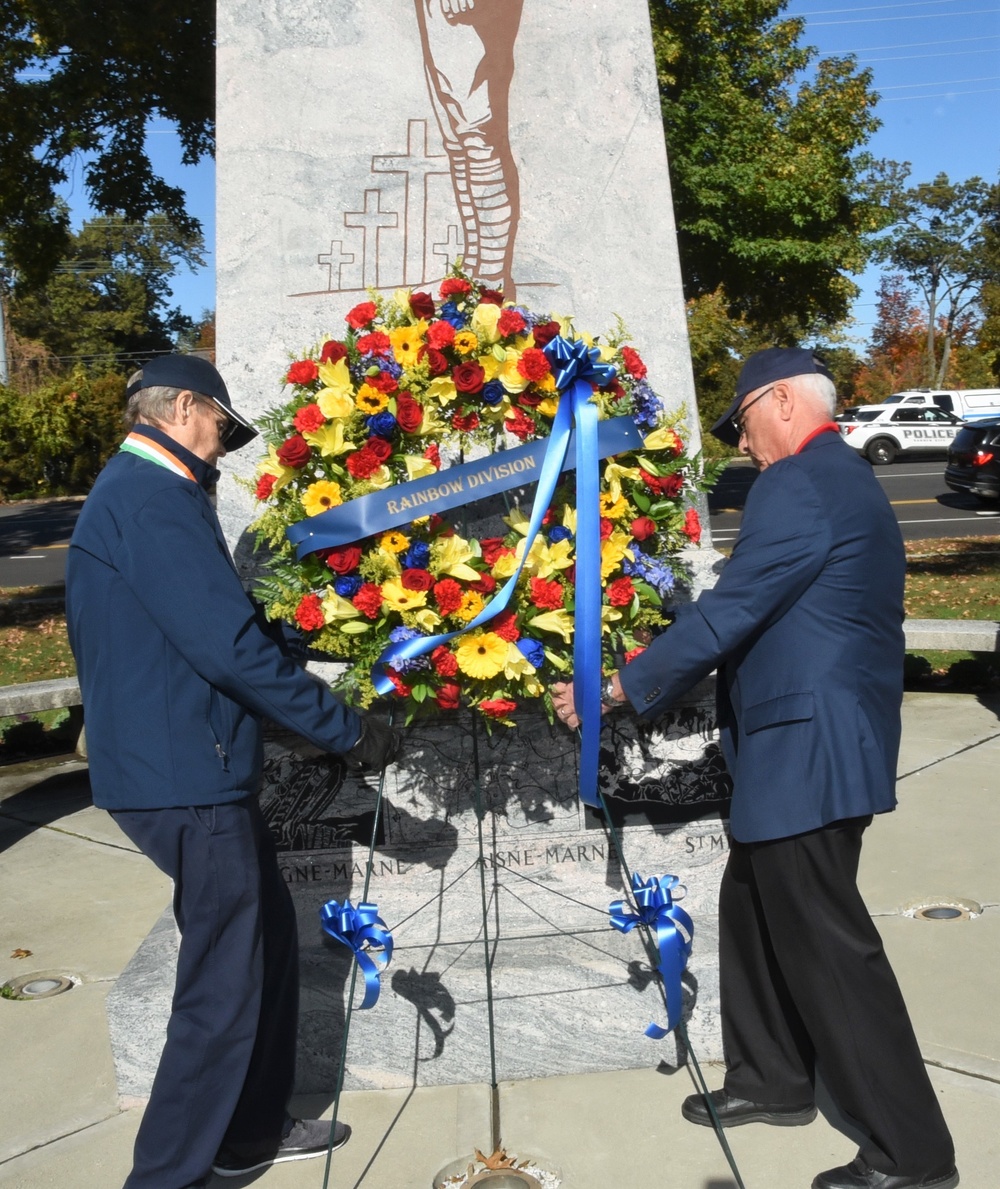 42nd Infantry &quot;Rainbow&quot; Division WWI Veterans Days Wreath Memorial Service 11/6/2021