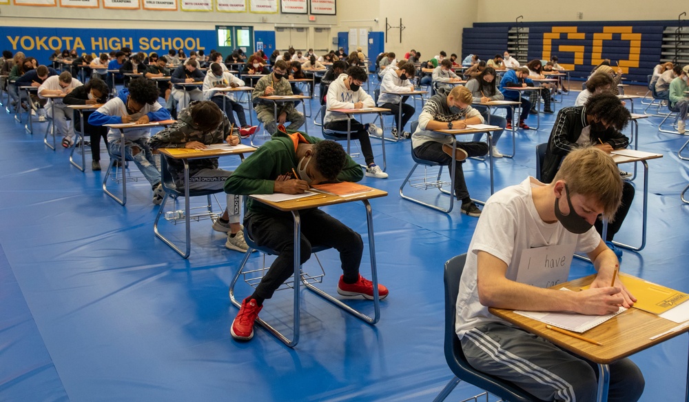 The largest administration of the ASVAB test ever given in the Pacific