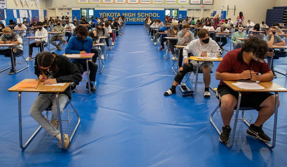 The largest administration of the ASVAB test ever given in the Pacific