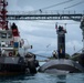 USS Hampton Departs from Saipan