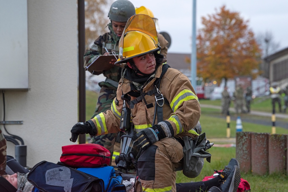 Spangdahlem fire department participates in exercise Sabre Storm