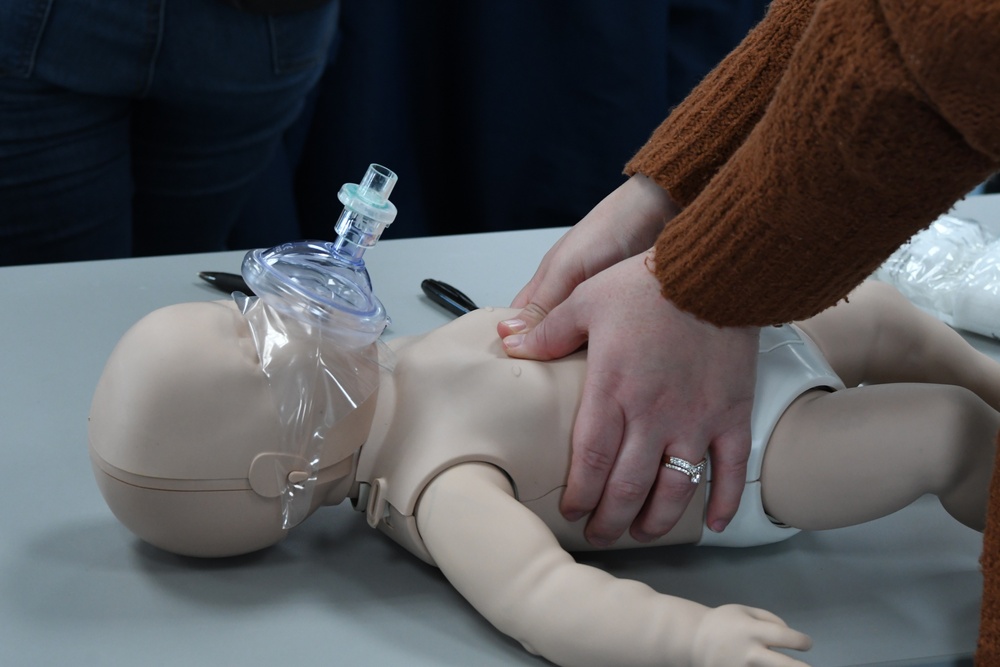 Family members learn lifesaving skill through Fort Drum Soldier and Family Readiness Division’s CPR course