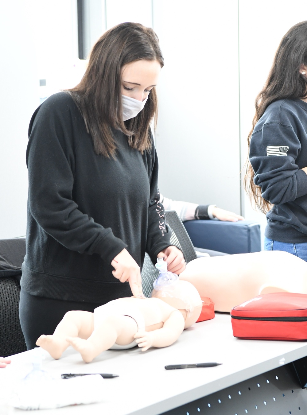 Family members learn lifesaving skill through Fort Drum Soldier and Family Readiness Division’s CPR course