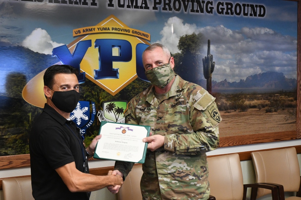 Yuma Proving Ground Ammunition and Armaments Division excels in inspection