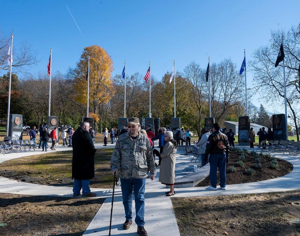 Wright-Patt Participates in Huber Heights Ohio Veterans Memorial Park Ribbon Cutting