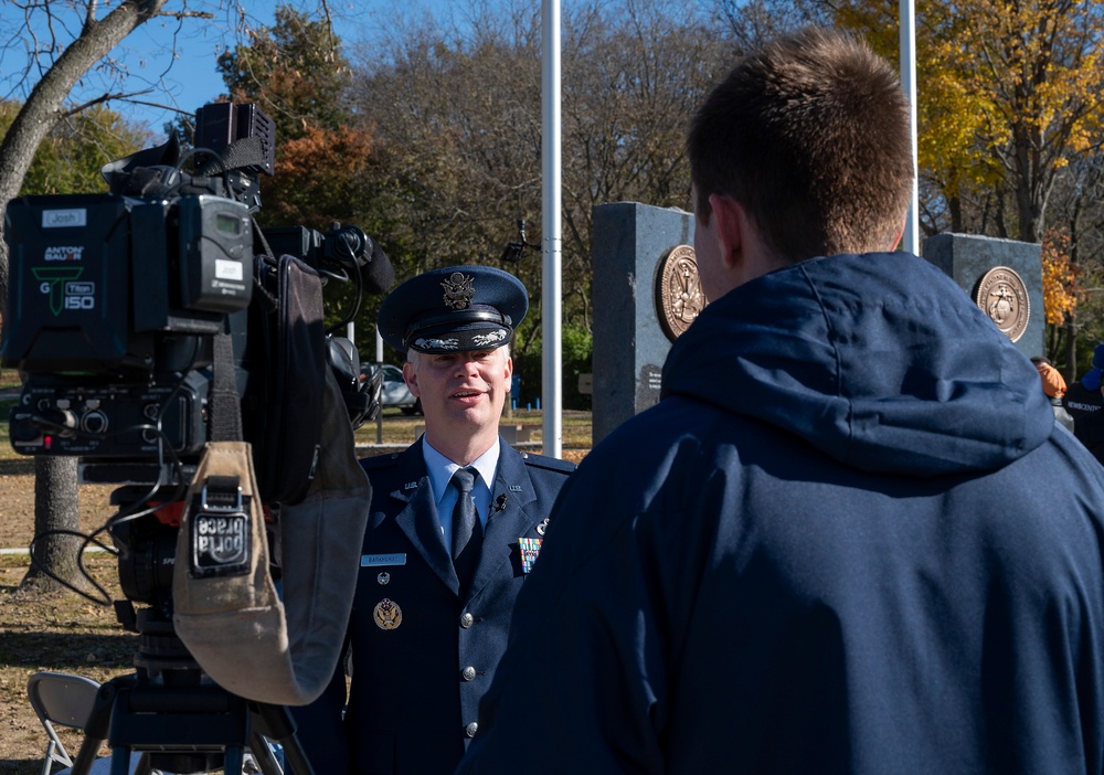 Wright-Patt Participates in Huber Heights Ohio Veterans Memorial Park Ribbon Cutting