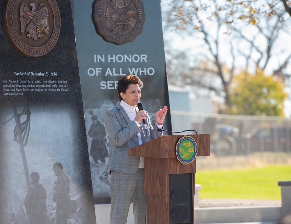 Wright-Patt Participates in Huber Heights Ohio Veterans Memorial Park Ribbon Cutting