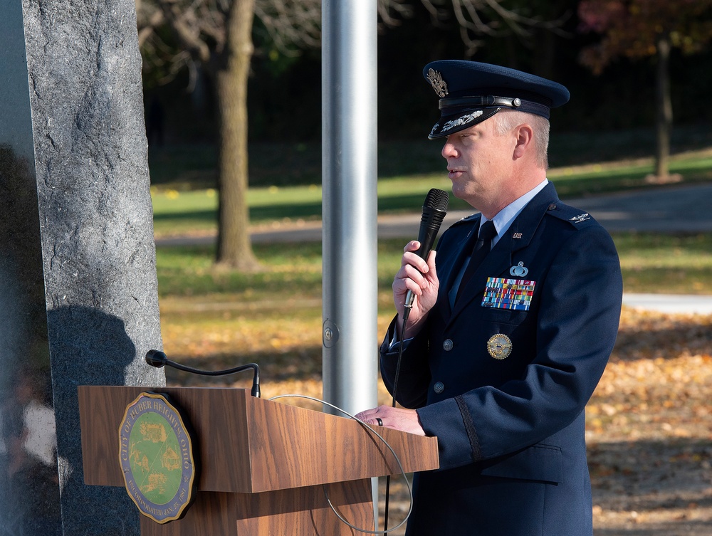 Wright-Patt Participates in Huber Heights Ohio Veterans Memorial Park Ribbon Cutting