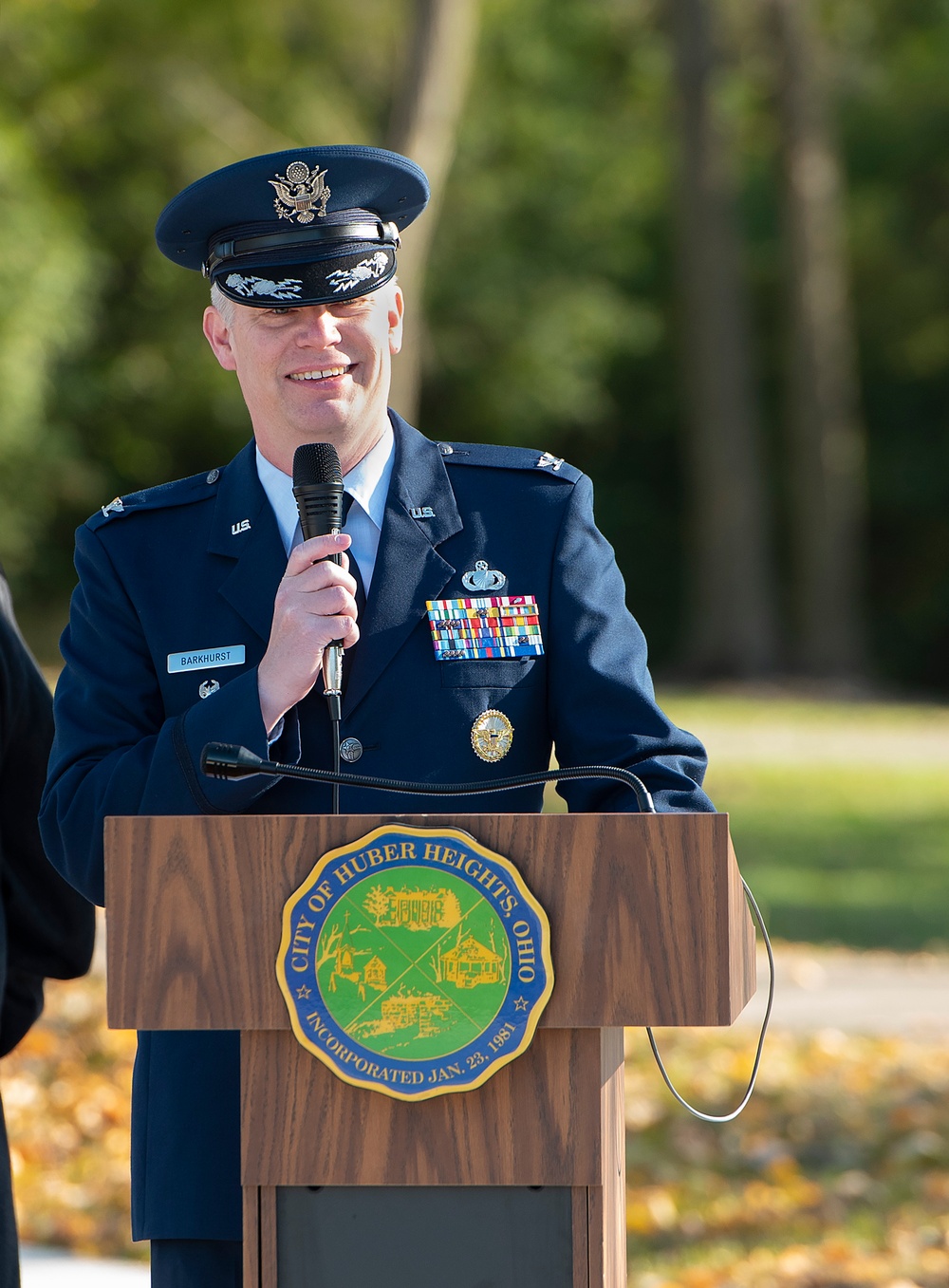 Wright-Patt Participates in Huber Heights Ohio Veterans Memorial Park Ribbon Cutting