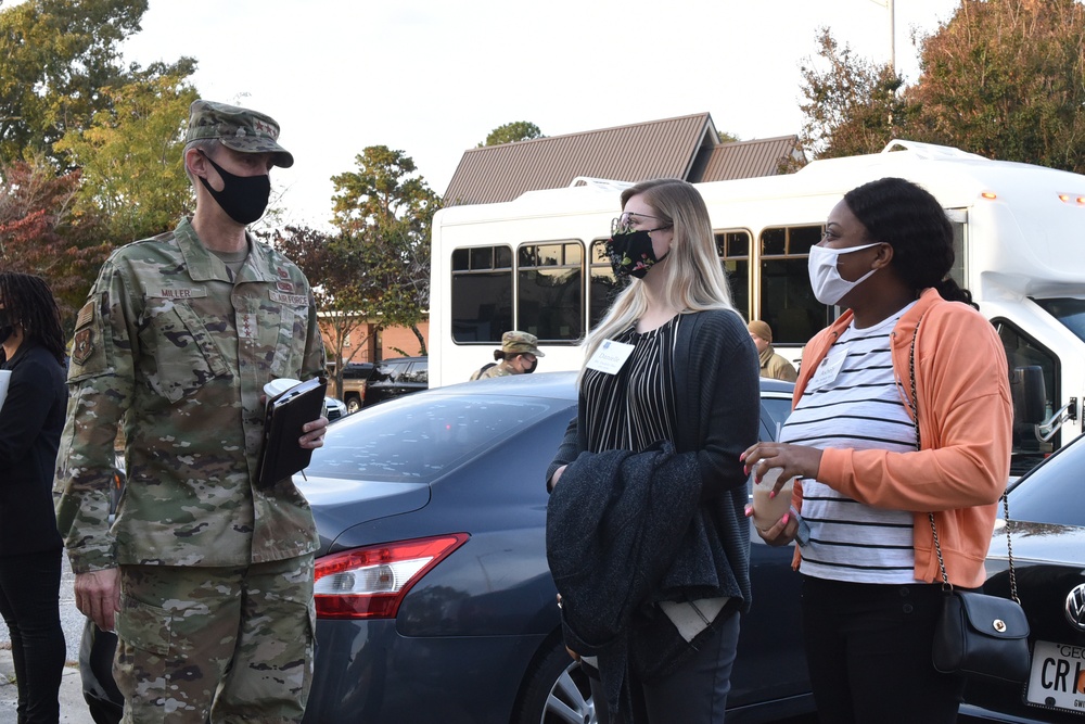 AFSC command team talks with Robins Airmen