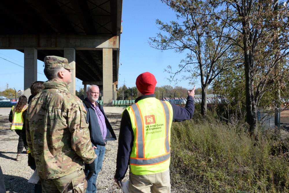 Chicago Commander Visits Electric Dispersal Fish Barriers