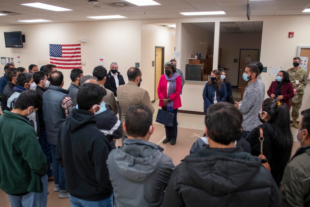 Amb. Thomas-Greenfield visits Liberty Village