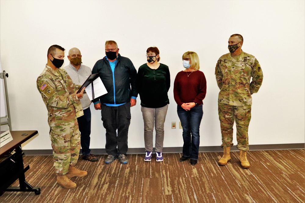 Fort McCoy DHR Mail Room team recognized for excellence