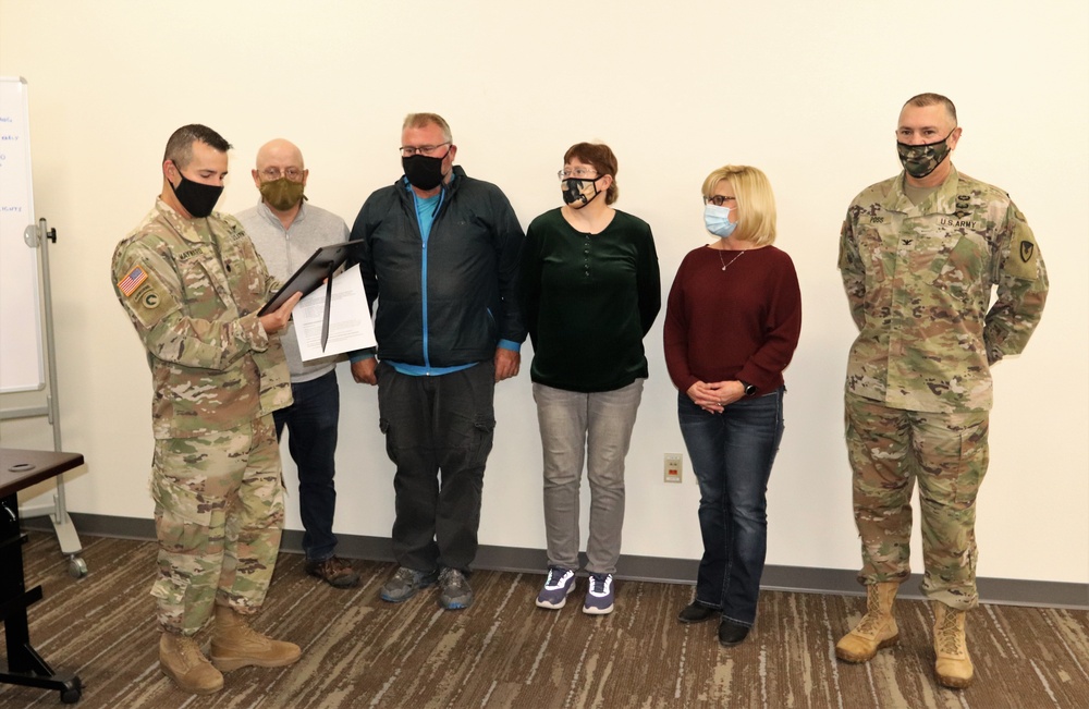 Fort McCoy DHR Mail Room team recognized for excellence