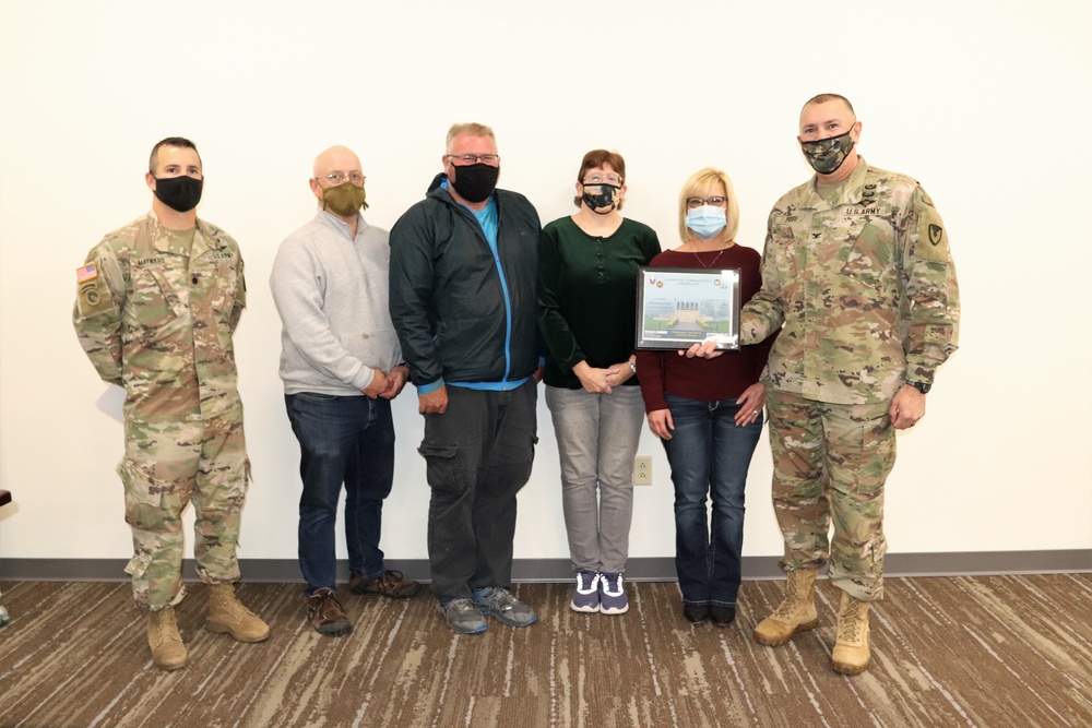 Fort McCoy DHR Mail Room team recognized for excellence