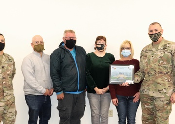 Fort McCoy DHR Mail Room team recognized for excellence