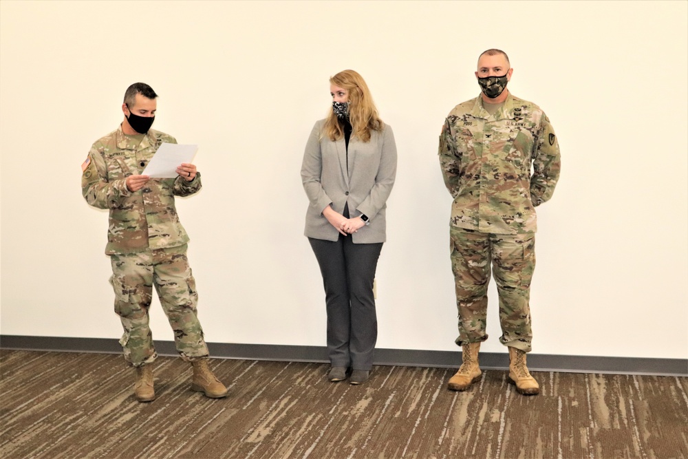 Fort McCoy RMO employee recognized for supporting Fort Devens operations