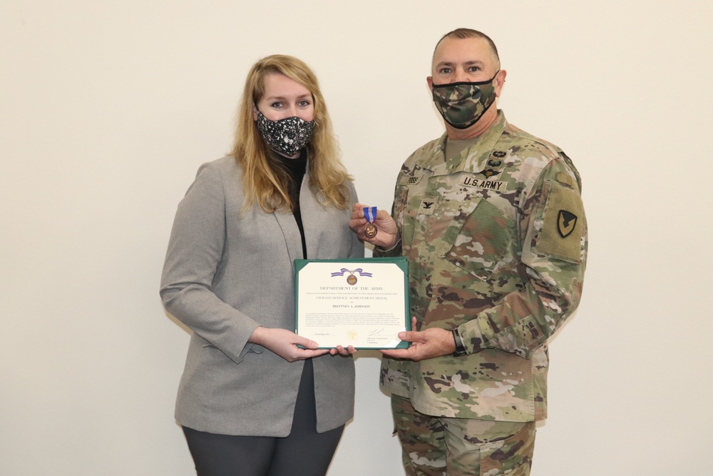 Fort McCoy RMO employee recognized for supporting Fort Devens operations