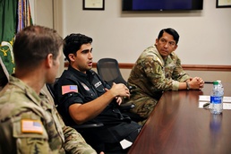 FIA Formula 3 Driver Juan Manuel Correa Visits 7thSFG(A) Wounded Warriors