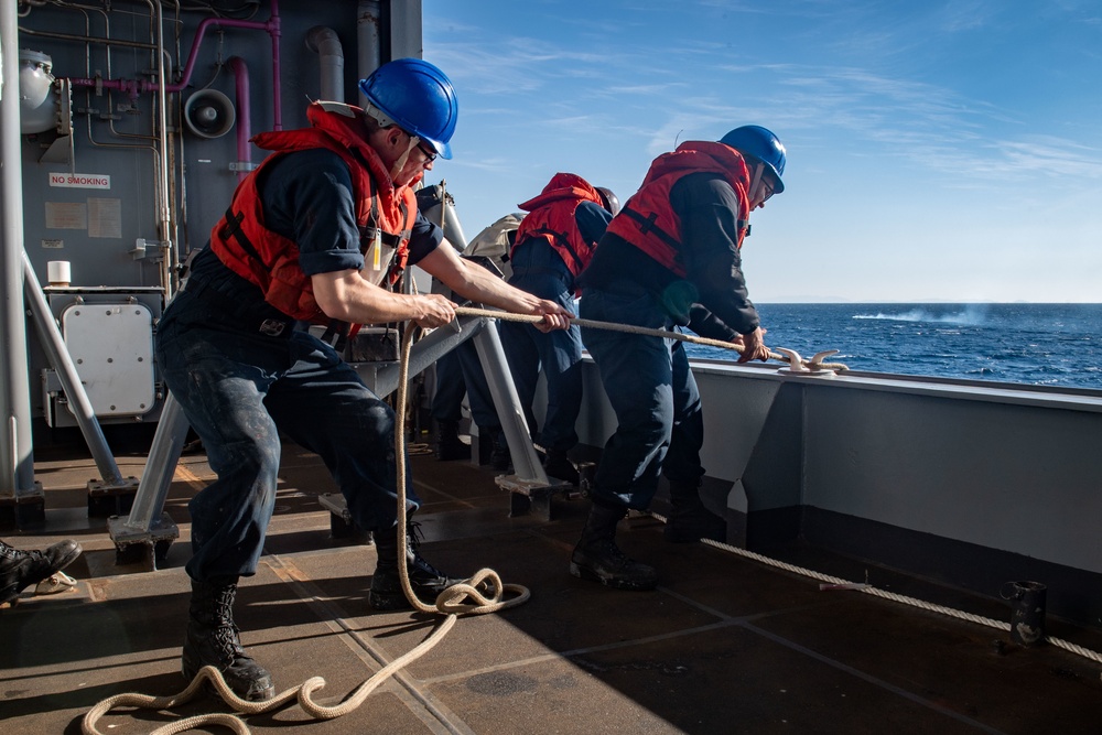 USS America (LHA 6) Conducts a Man Overboard Drill