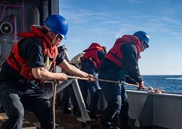 USS America (LHA 6) Conducts a Man Overboard Drill