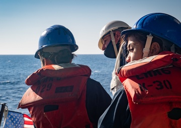 USS America (LHA 6) Conducts a Man Overboard Drill