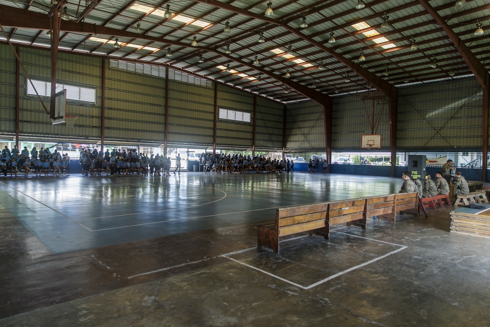 Military Introduction Assembly in Palau