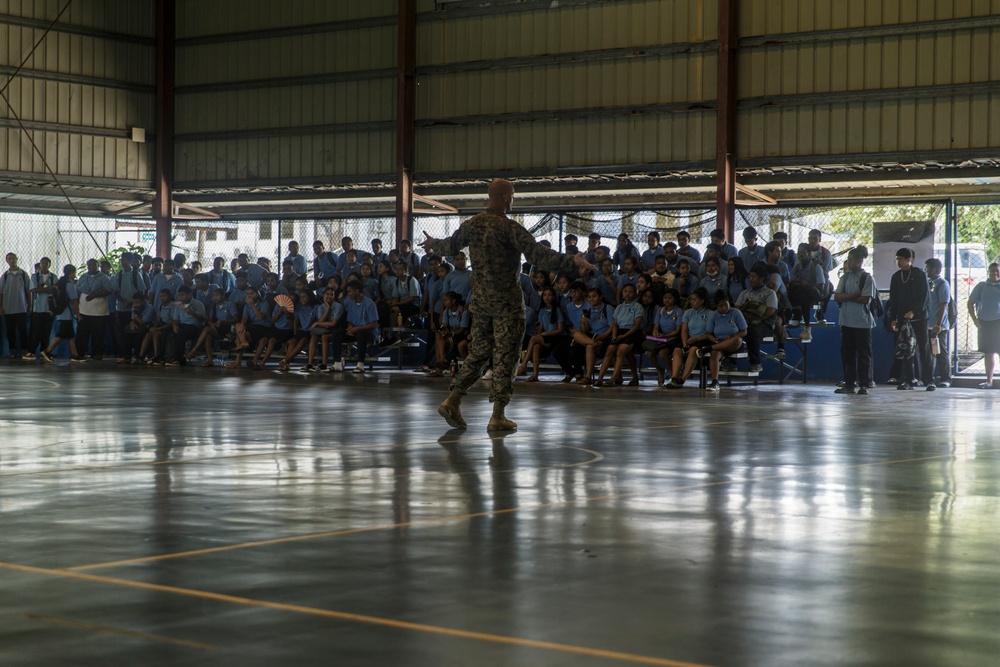 Military Introduction Assembly in Palau